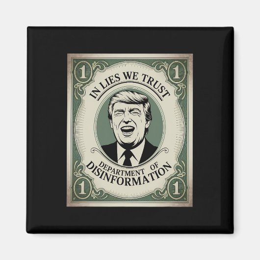 “trust Nobody” - Trump Nknote Parody 2  マグネット (正面)