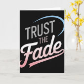 Trust The Fade Disc Golf Design Stylish And Comfor カード (黄色い花)