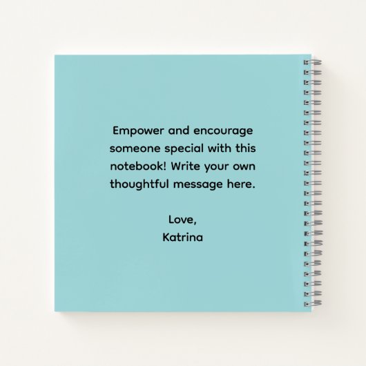 Trust The Magic of New Beginnings Spiral Notebook ノートブック (裏面)