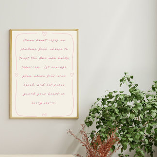 Trust the One Who Holds Tomorrow ポスター