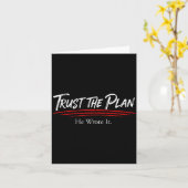Trust The Plan Christian Men And Women Of Faith Gr カード (黄色い花)