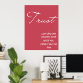 Trust The Process 引用の壁画 ポスター (ホームオフィス)