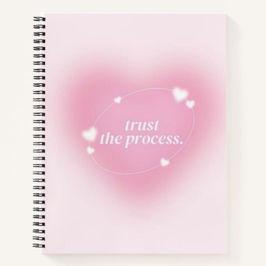 Trust the Process Aesthetic Notebook –  ノートブック (正面)