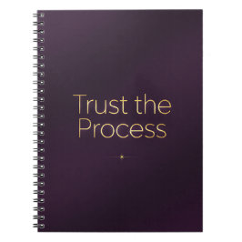 Trust the Process – Elegant Purple Motivational  ノートブック