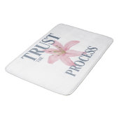 Trust the Process: Floral Motivation Bath Ma バスマット (アングル)