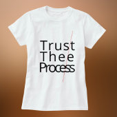 Trust the process motivating white Tshirt  Tシャツ