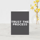 Trust The Process Srts Slogan Motivational  カード (黄色い花)