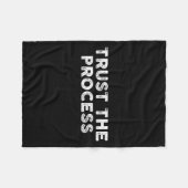 Trust The Process Srts Slogan Motivational  フリースブランケット (正面(横))