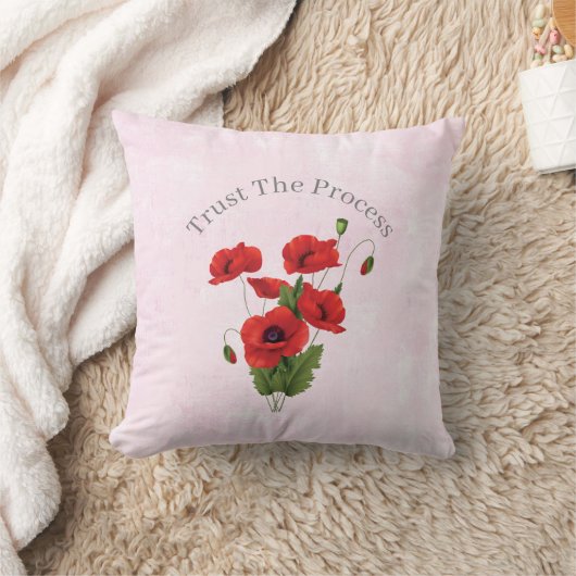 Trust The Process Throw Pillow  クッション (ブランケット)