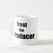 Trust the Producer Coffee Mug コーヒーマグカップ (正面左)