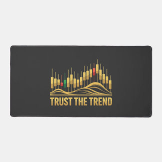 Trust the Trend – Mindset Tee for Traders デスクマット