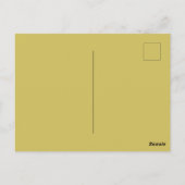 TRUST the Universe強力な引用文金ゴールド ポストカード (裏面)