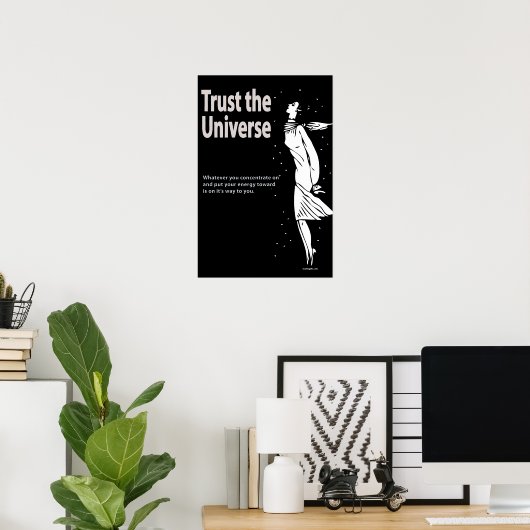 Trust the Universe Poster ポスター (ホームオフィス)