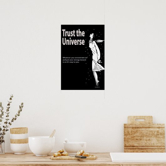 Trust the Universe Poster ポスター (キッチン)