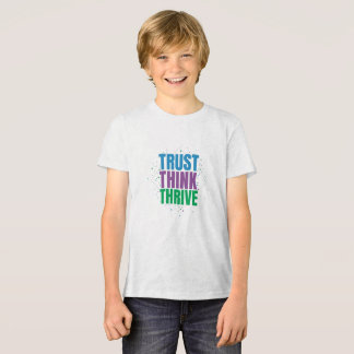 Trust Think Thrive – モチベーションを高める名言デザイン トライブレンドＴシャツ