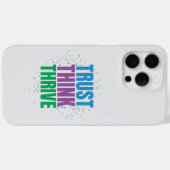 Trust Think Thrive - モチベーションを高める名言デザイン Case-Mate iPhoneケース (裏面 (横))