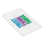 Trust Think Thrive – Motivational Quote Design マグネット (右側)