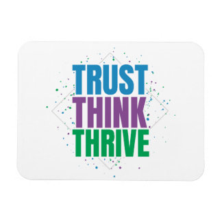 Trust Think Thrive – Motivational Quote Design マグネット