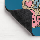 Trust Your Gut But Use Your Brain Motivational Des マウスパッド (コーナー)