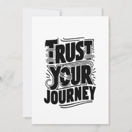 Trust Your Journey Vertical Typography Art シーズンカード