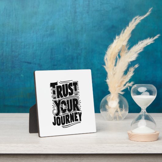Trust Your Journey Vertical Typography Art フォトプラーク (インサイチュ)