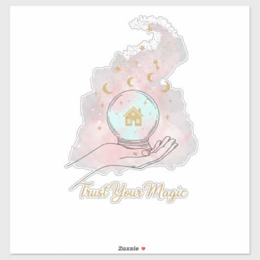 Trust Your Magic Sticker - Mystical Boho Celestial シール (シート)