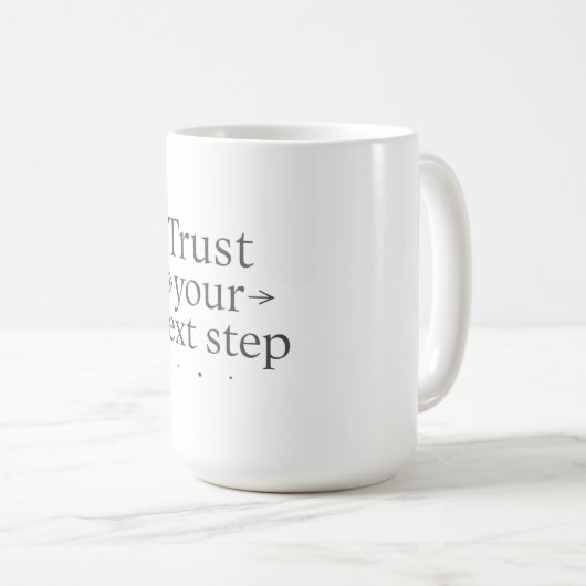 Trust Your Next Step Algorithm Mug コーヒーマグカップ (正面右)