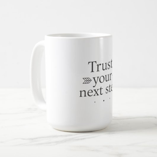 Trust Your Next Step Algorithm Mug コーヒーマグカップ (正面左)