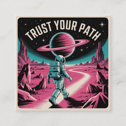 Trust Your Path スクエア名刺 (正面)