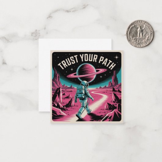 Trust Your Path ノートカード (正面/裏面インサイチュ)