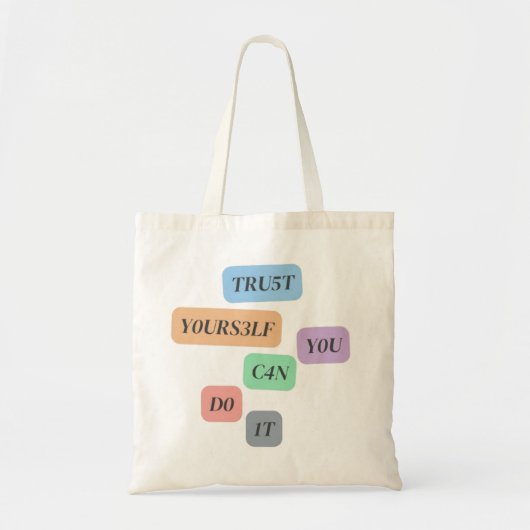 Trust Yourself トートバッグ (正面)