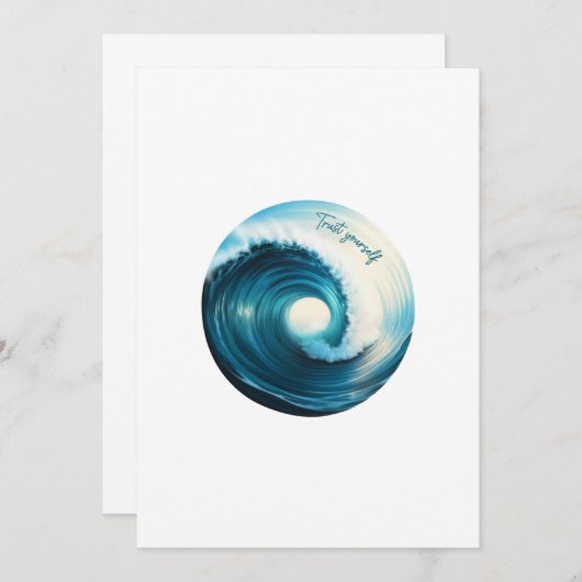 trust yourself  招待状 (正面/裏面)