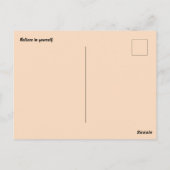 Trust Yourself Minimalist Boho Motivational  ポストカード (裏面)