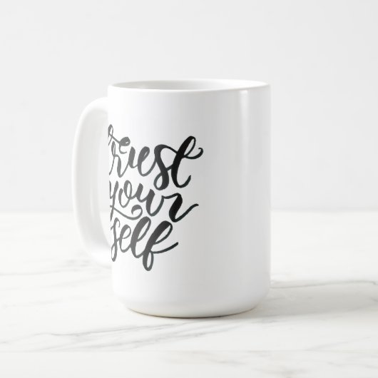 Trust yourself mug コーヒーマグカップ (正面左)