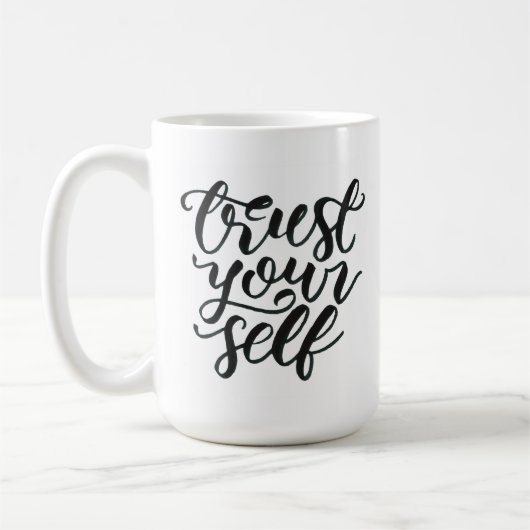Trust yourself mug コーヒーマグカップ (左)
