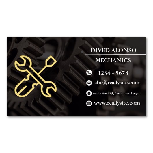 Trusted Mechanical Services for All Vehicles マグネット名刺 (正面)