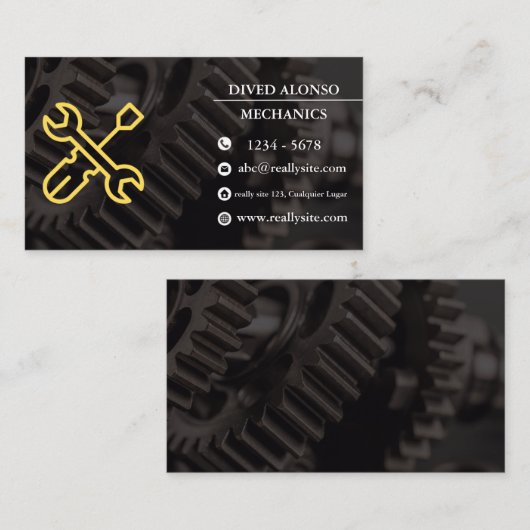 Trusted Mechanical Services for All Vehicles 名刺 (正面/裏面)