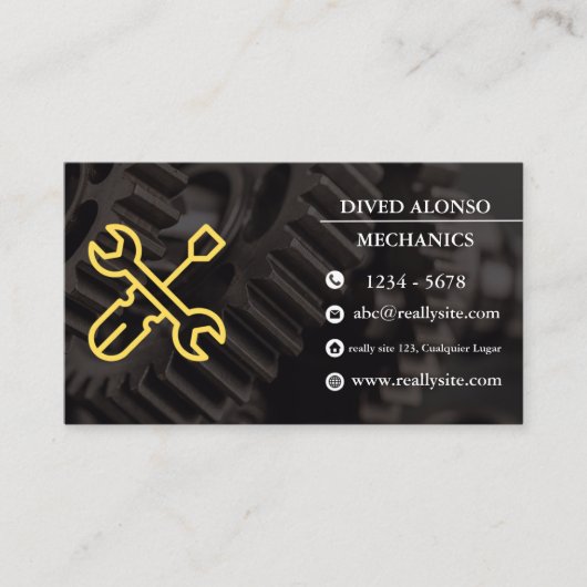 Trusted Mechanical Services for All Vehicles 名刺 (正面)