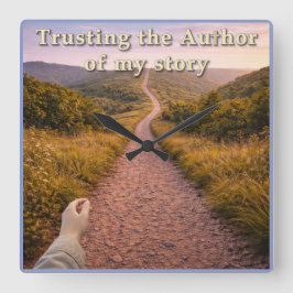 Trusting the Author スクエア壁時計