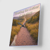 Trusting the Author スクエア壁時計 (傾斜)