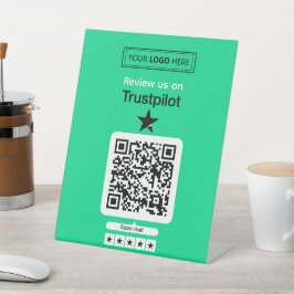 Trustpilotレビュー依頼 QRコード読み取り対応 台座サイン