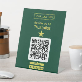 Trustpilotレビュー依頼 QRコード読み取り対応 台座サイン