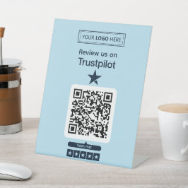 Trustpilotレビュー依頼 QRコード読み取り対応 台座サイン