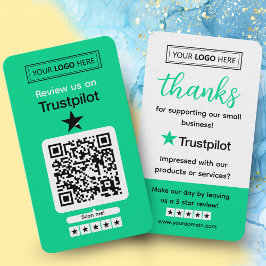 Trustpilotレビュー依頼 QRコード読み取り対応 名刺