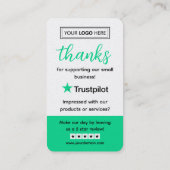 Trustpilotレビュー依頼 QRコード読み取り対応 名刺 (裏面)