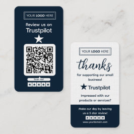 Trustpilotレビュー依頼 QRコード読み取り対応 名刺