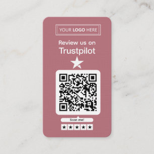 TrustpilotレビューQRコード 名刺