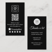 TrustpilotレビューQR名刺 名刺 (正面/裏面)