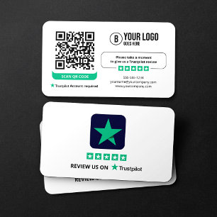 Trustpilot レビュー リンク QRコード 信頼のレビュー 名刺