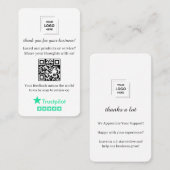 Trustpilot QRレビュー配布資料 ビジネススタイル 名刺 (正面/裏面)